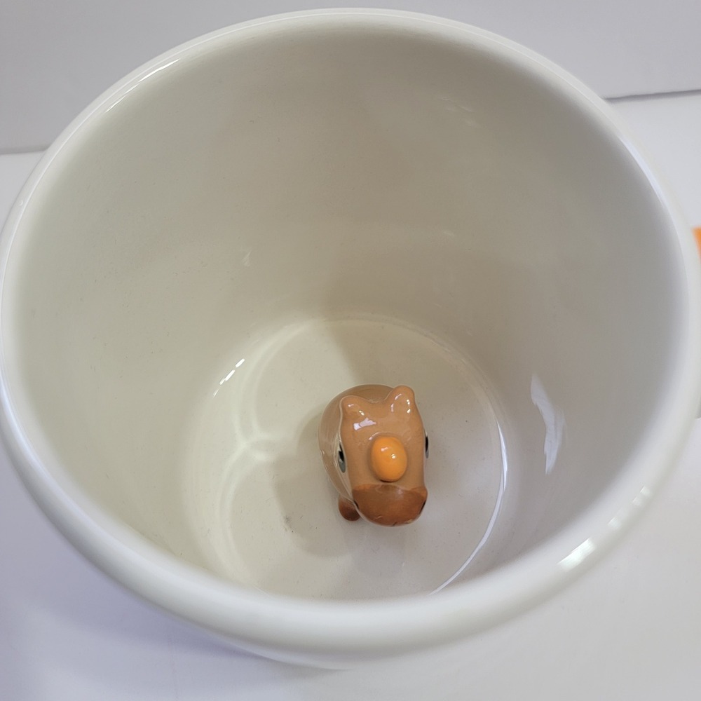 Capybara Hidden 3D Animal Ceramic Coffee Mug Oranges Fruit Pattern - Picture 4 of 10